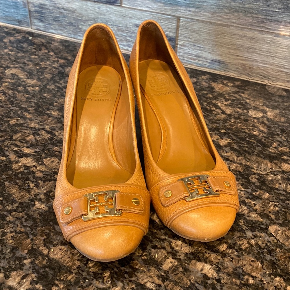 Tory Burch cork heel wedge